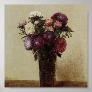 Poster Fantin-Latour du Vase des fleurs
