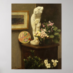 Poster Fantin-Latour - Fleurs Et Objets Divers