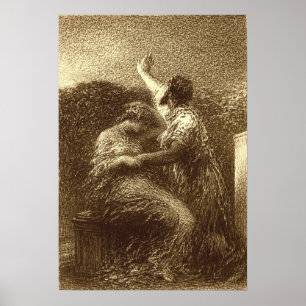 Poster Fantin-Latour - Le Mage Baltazar Et Le Fatime