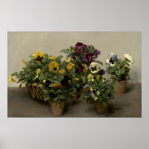 Poster Fantin-Latour - Pensées
