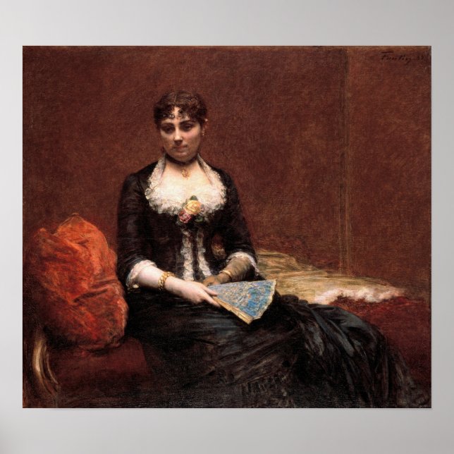Poster Fantin-Latour - Portrait De Madame Leon Maitre (Devant)
