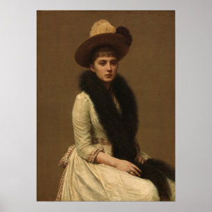 Poster Fantin-Latour - Portrait Of Sonia
