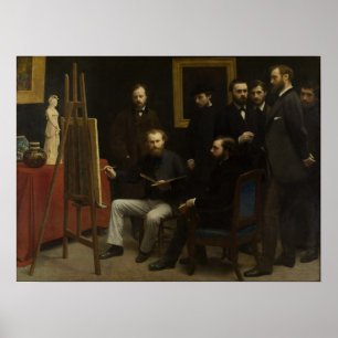 Poster Fantin-Latour - Un Studio Aux Batignolles
