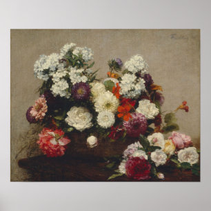 Poster Fantin-Latour - Vie Encore Avec Fleurs
