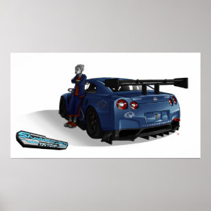 Poster: FANTOM and his SHADDOWRYDERZ GT-R Skyline Poster