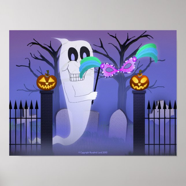 Poster Fantôme avec masque (Devant)