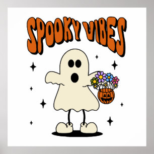 Poster Fantôme d'ambiance effrayante