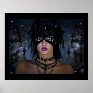 Poster Fantôme dans le jardin