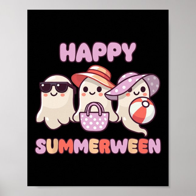 Poster Fantôme d'été d'Halloween d'été (Devant)