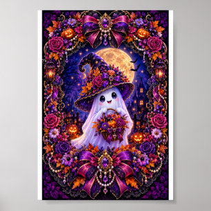 Poster Fantôme d'Halloween – Magique Art de Mur de Nuit H