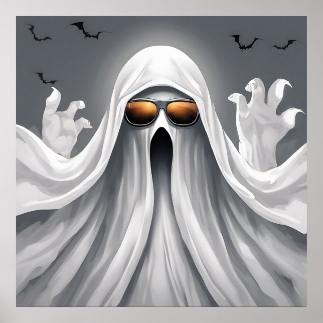 Poster Fantôme - Halloween (Devant)