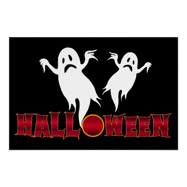 Poster Fantômes d'Halloween (Devant)