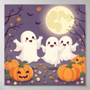 Poster Fantômes Irrésistiblement Mignons – Halloween Past