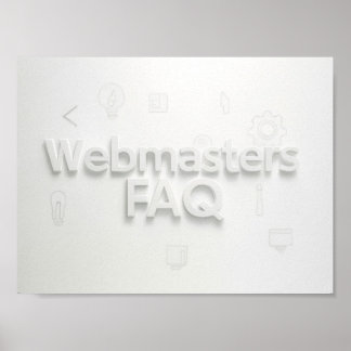 Poster FAQ Webmasters