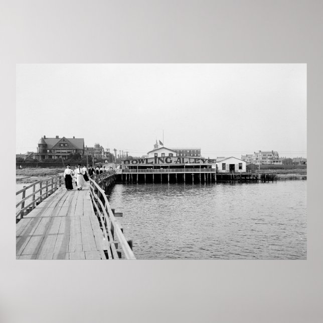 Poster Far Rockaway From the Inlet, 1904 (Devant)