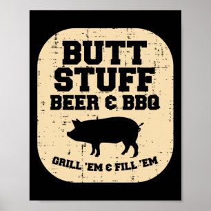 Poster Farce De Porc Grill Barbecue Em Byrbecue Grillade