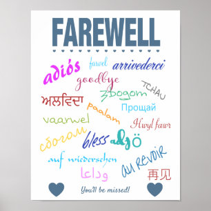 Poster Farewell Goodbye