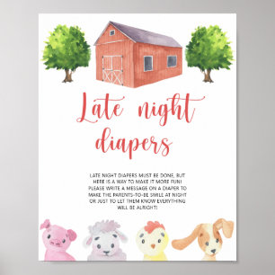 Poster Farm \ Late night couches jeu