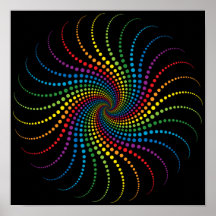 Fascinante spirale arc-en-ciel