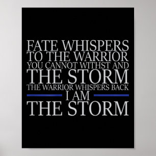 Poster Fate Whispers Au Guerrier Vous Ne Pouvez Pas Résis