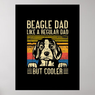 Poster Father's Day   Beagle Dog Dad