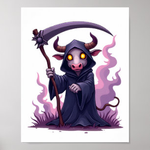 Poster Faucheuse de vaches