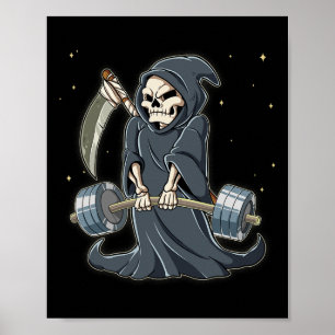 Poster Faucheuse Salle de sport Musculation Levage de ter