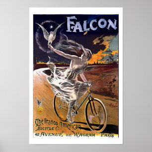 Poster Faucon Bicycle-c1890