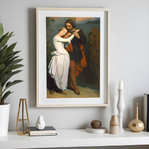 Poster Faust et Marguerite au jardin par A. Scheffer