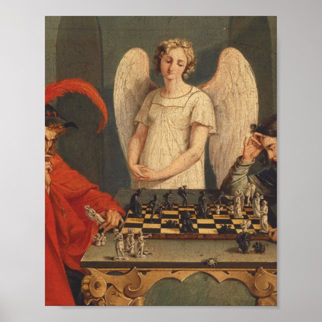 Poster Faust Et Mephistopheles Jouent Aux Échecs (Devant)