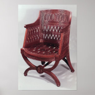 Poster fauteuil de style Louis XVI
