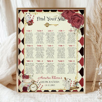 Fauteuil Floral Rouge Vintage Alice au Pays des Me