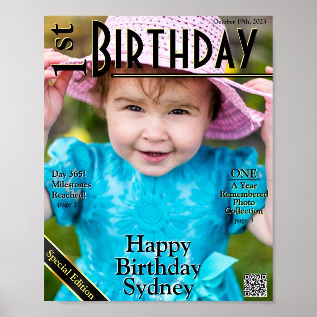 Poster Faux 1er Anniversaire de couverture (Devant)
