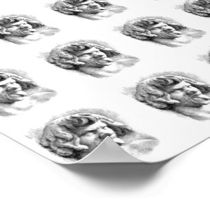 Poster Faux moi ~ Papier à envelopper cadeau 16x12