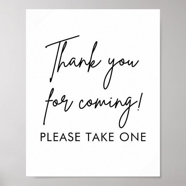 Poster Faveurs De Mariage Imprimables Prenez Un Signe (Devant)