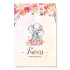 Faveurs du Baby shower éléphant bébé