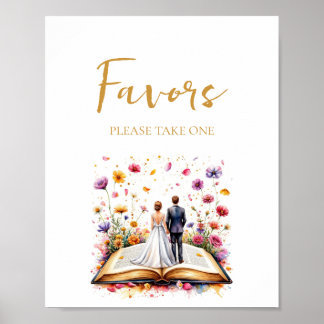 Poster Faveurs fleurs sauvages S'Il Vous Plaît Prendre Un