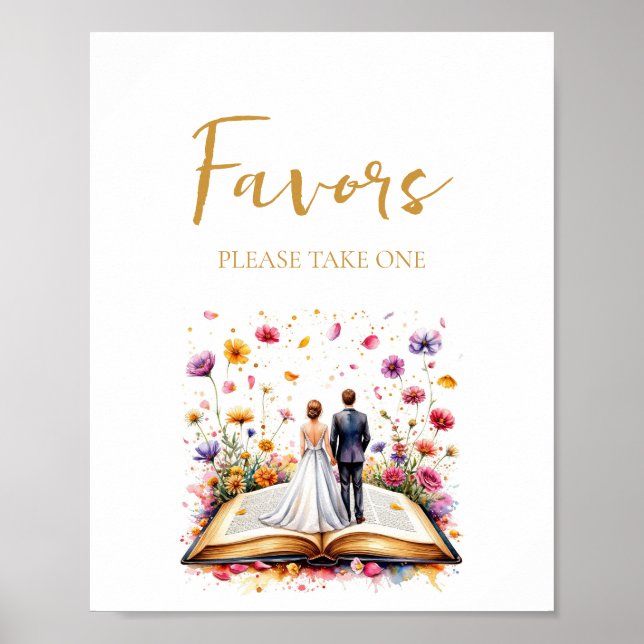 Poster Faveurs fleurs sauvages S'Il Vous Plaît Prendre Un (Devant)
