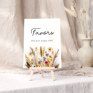 Poster Faveurs fleurs sauvages S'Il Vous Plaît Prendre Un