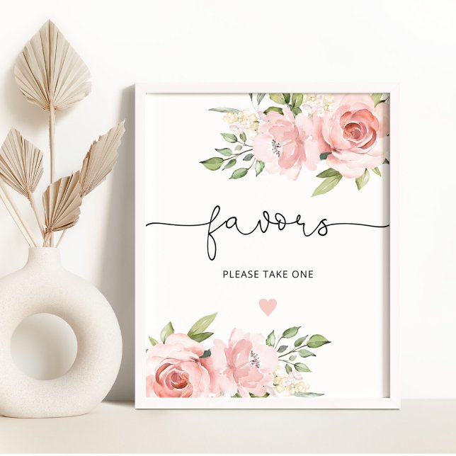 Poster Faveurs floral rose saisissez-en un (Créateur téléchargé)