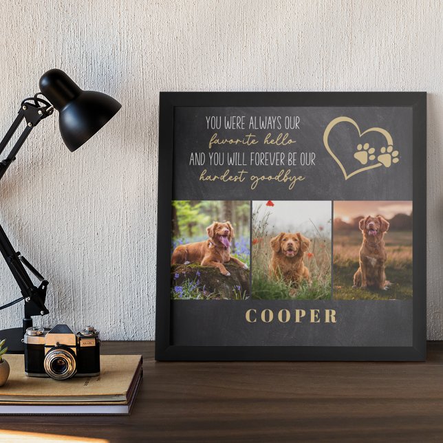 Poster Favori Hello Hardest Goodbye Pet Memorial (Créateur téléchargé)