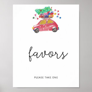 Poster Favoris de Noël à feuillage persistant