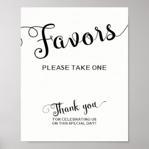 Poster Favoriser la signature Mariage S'il vous plaît pre