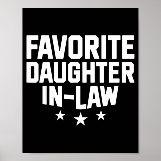 Poster Favorite Daughter-in-law Funny Wife Mom Mother's D (Devant)