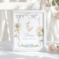 Favors Bleu Un Oie Silly Anniversaire
