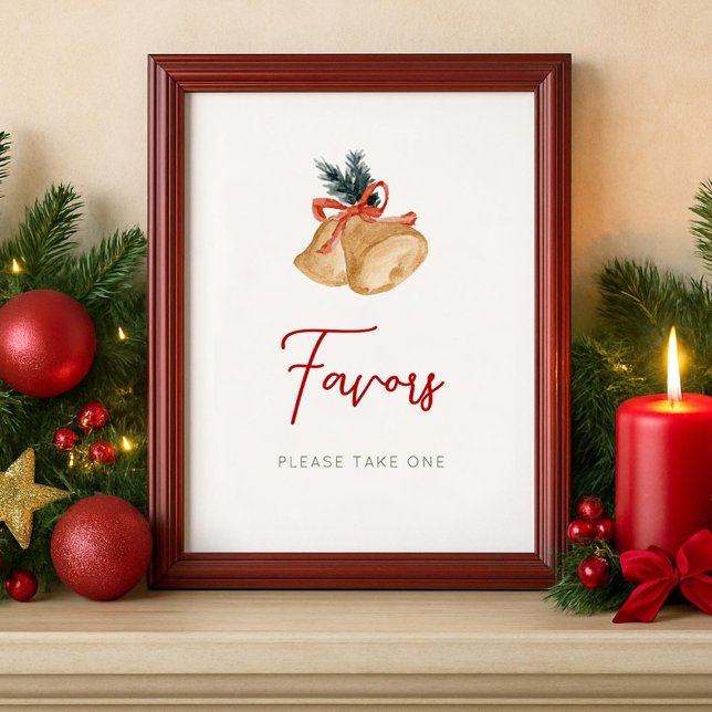 Poster Favors Christmas Party Sign (Créateur téléchargé)