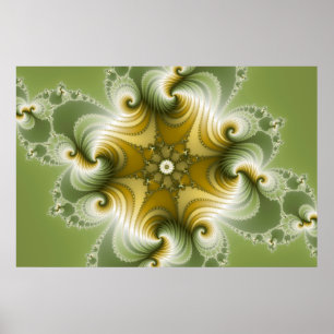 Poster Fayre de campagne - Art fractal