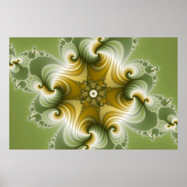 Poster Fayre de campagne - Art fractal (Devant)