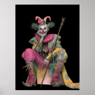Poster FD2 6 Circus Clown Art Vintage Retro Carnival art