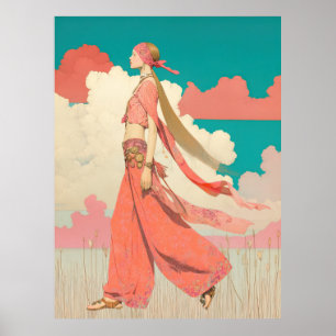 Poster ^~* FD2 Bohème Bohème Cocktail Glam Femme 8